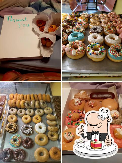 "Dippin Donuts" предлагает большое количество сладких блюд