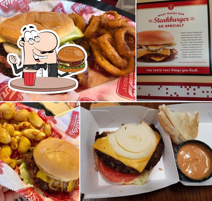 Try out a burger at Freddy's Frozen Custard & Steakburgers