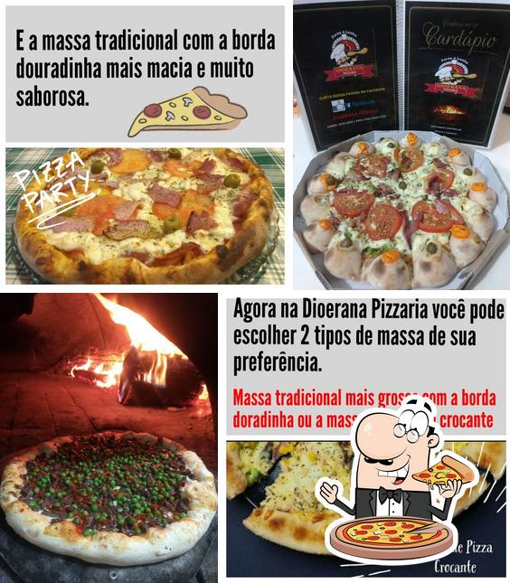 Peça pizza no Dioerana Pizzaria Esfirras Pachettos e lanches