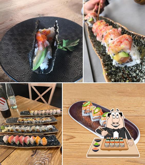 Scegli le varie opzioni di sushi