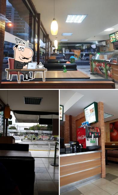 Veja imagens do interior do Subway