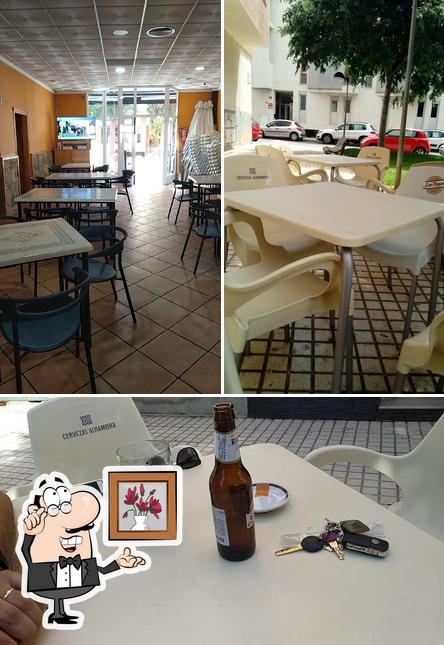 Take a look at the picture showing interior and beer at Bar Cafeteria Cristi