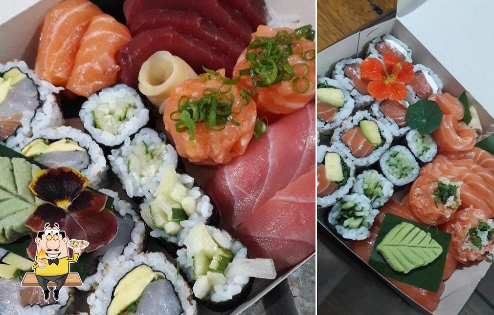 Peça diversos itens de frutos do mar disponíveis no Umai Umai sushi