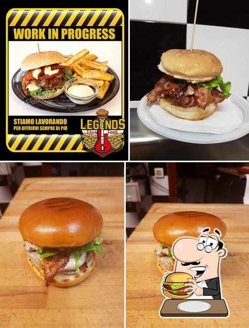 Essayez un hamburger à Legends Fast Food