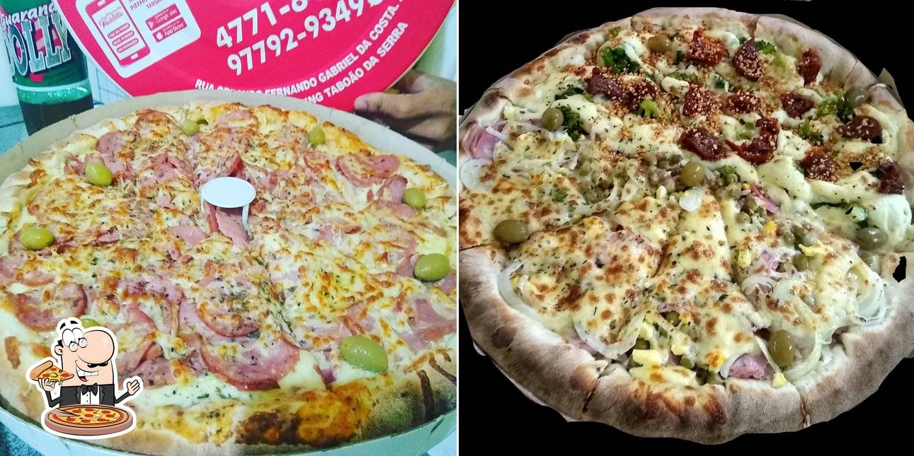 Peça diversos tipos de pizza