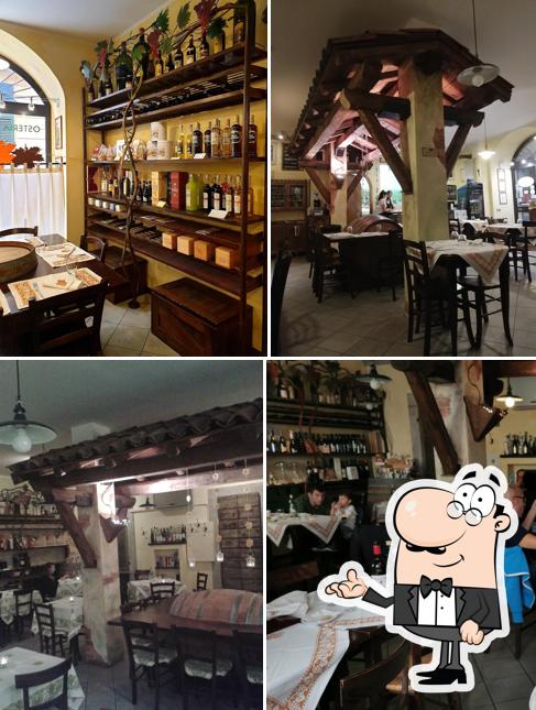 Gli interni di Enoteca Il Grappolo