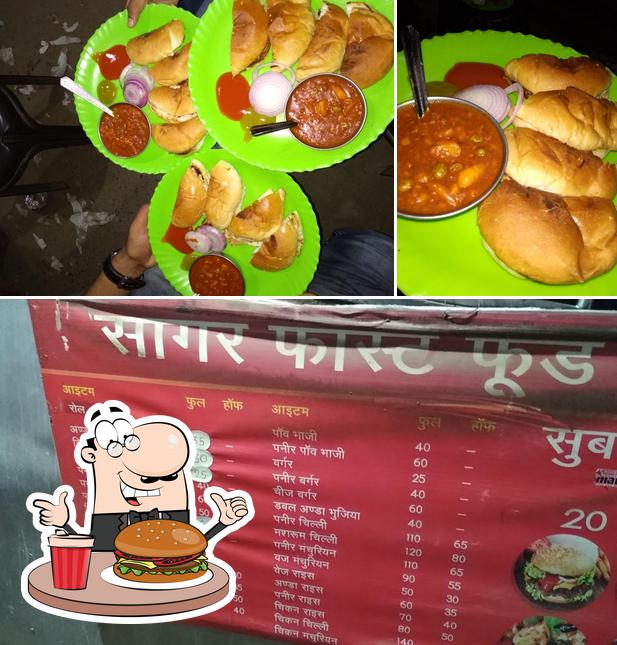 Order a burger at Sagar Fast Food