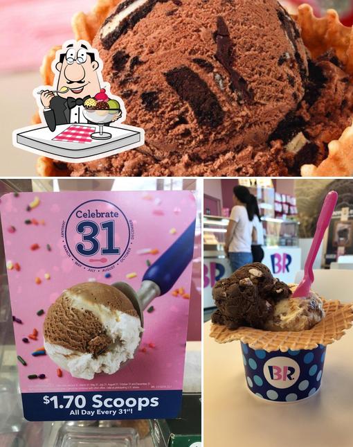 Baskin-Robbins serves a range of desserts