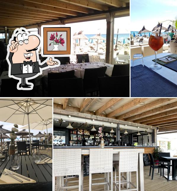 L'intérieur de Estelle de Mar - Club de plage et restaurant Canet-en-Roussillon