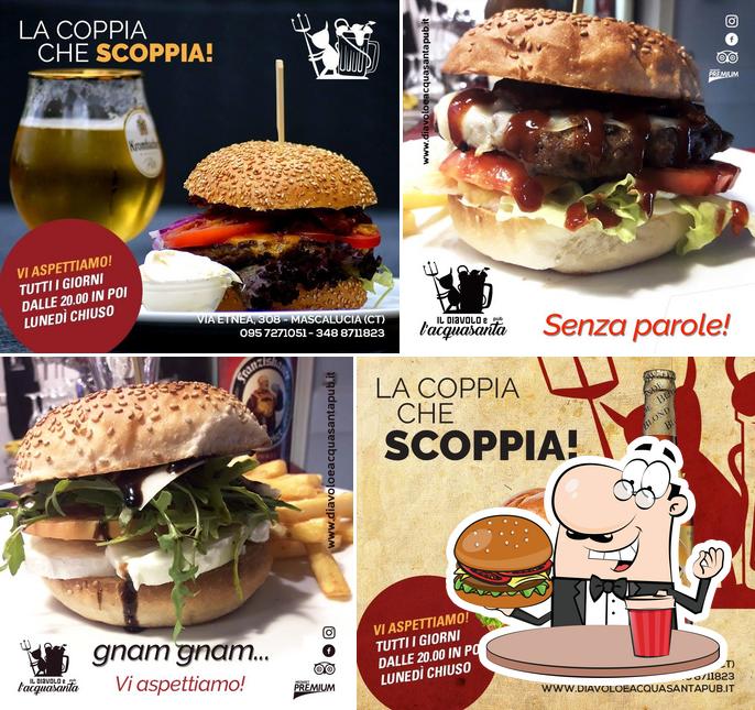 Ordina un hamburger a Il Diavolo e l'Acquasanta