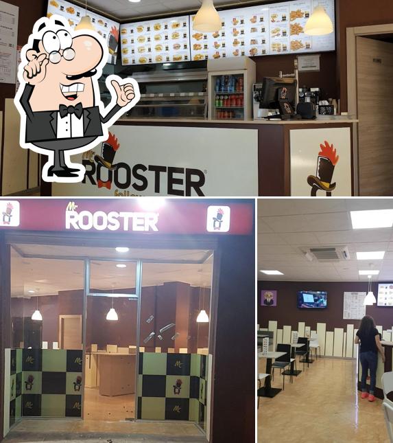 The interior of Mr Rooster kebab xativa