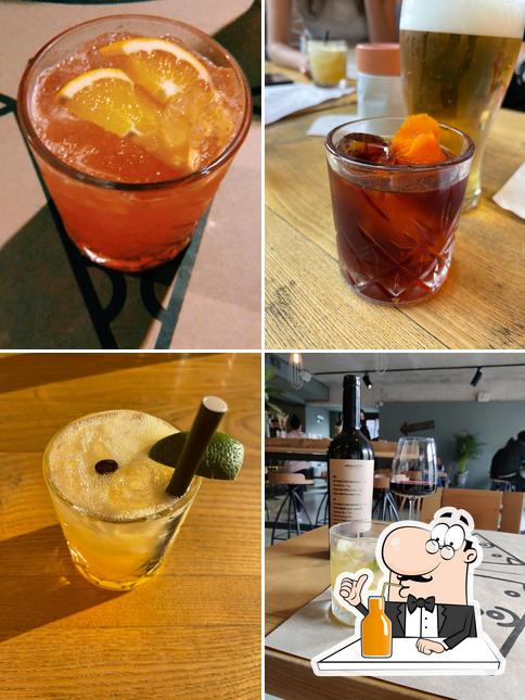 Try out different beverages served at Animaletto Pizza Bar
