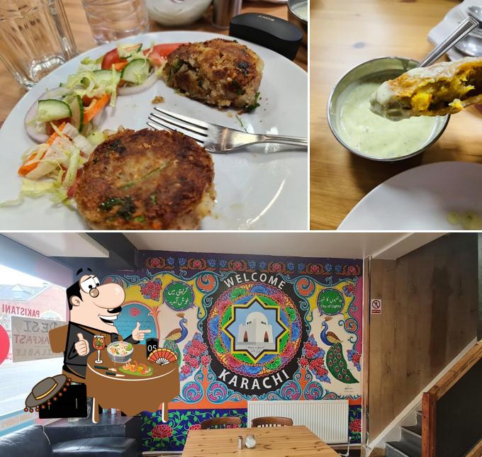 Among various things one can find food and dining table at Annie's Kitchen: Taste of Karachi