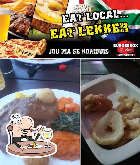 Essen im Burgerbox Roadhouse Brakpan