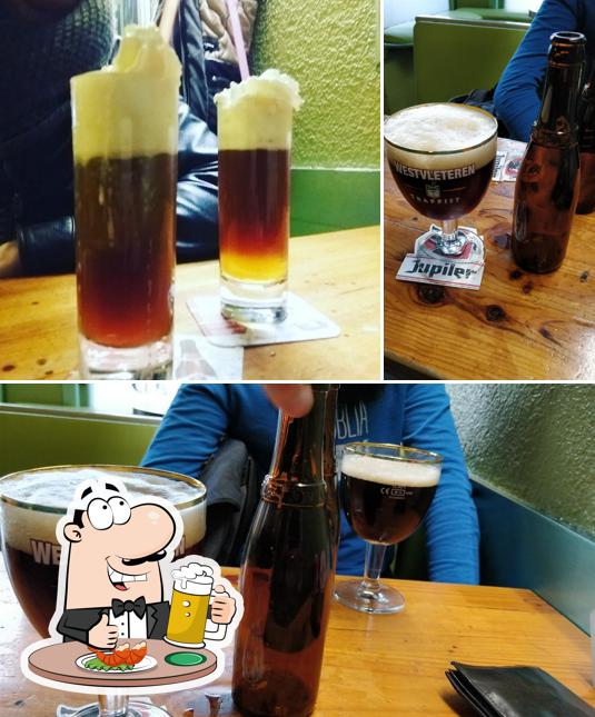 Commandez un verre de bière blonde ou brune