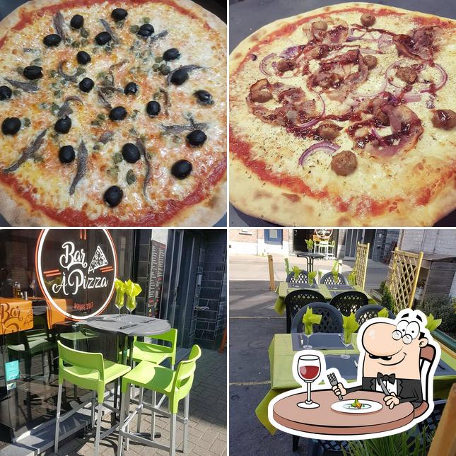 Voici l’image représentant la nourriture et intérieur sur Restaurant pizzeria bar a pizza