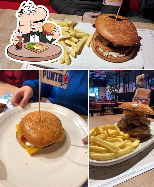 Get a burger at Foster's Hollywood
