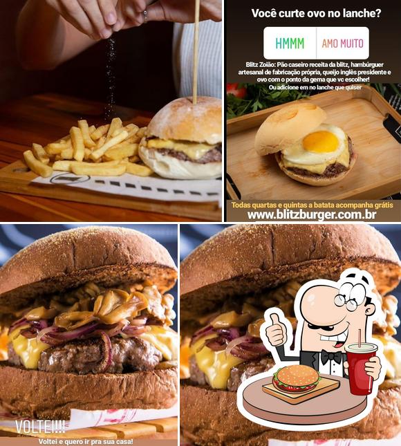 Peça um hambúrguer no Blitz Burger