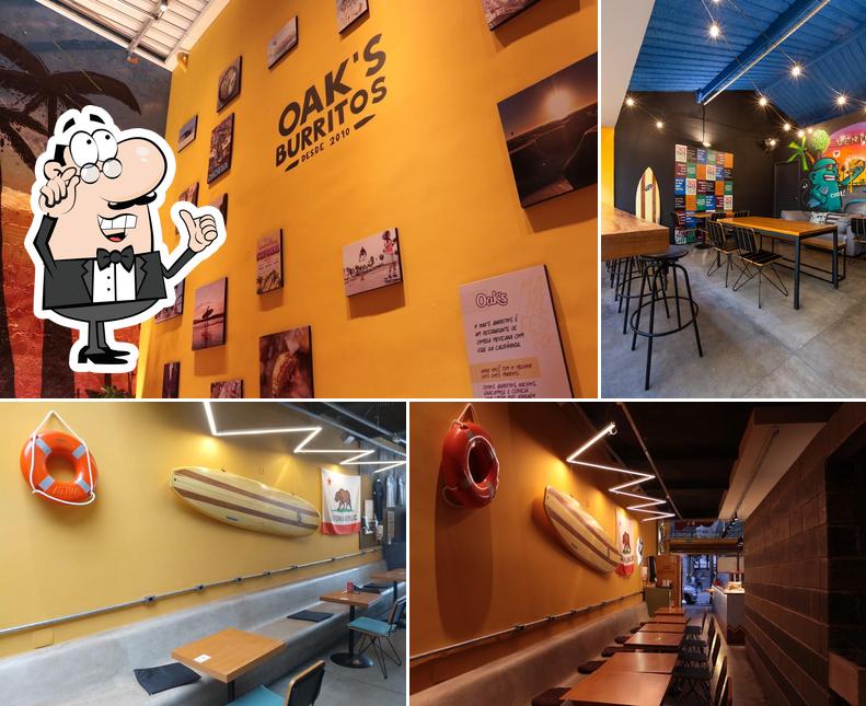 O interior do Oak's Burritos y Bowls