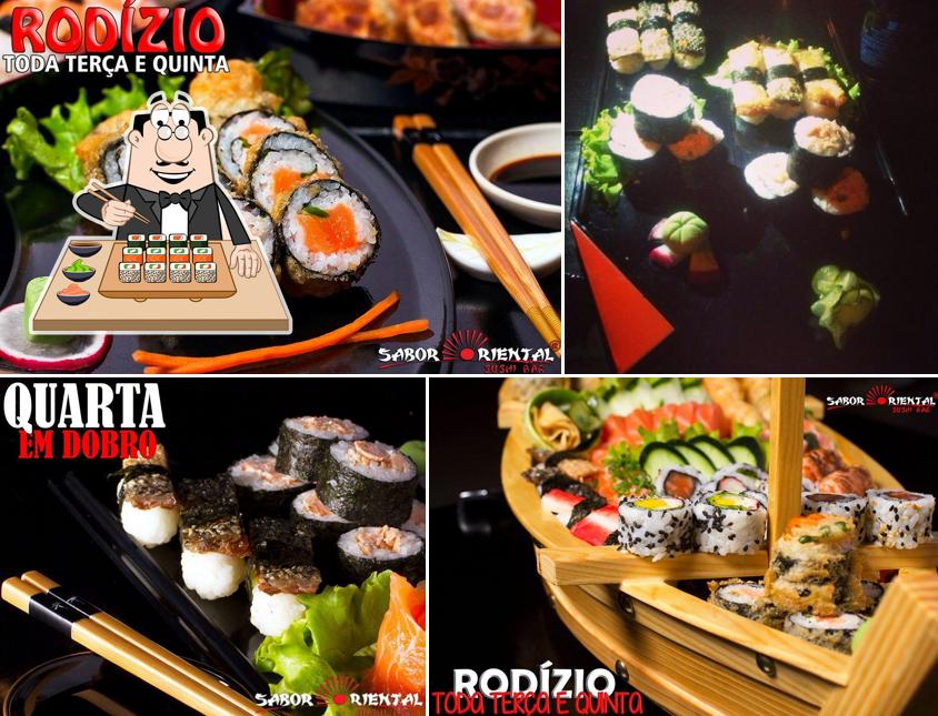 Peça diversas opções de sushi