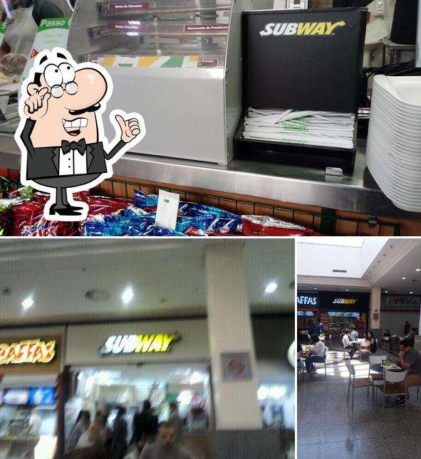 O interior do Subway