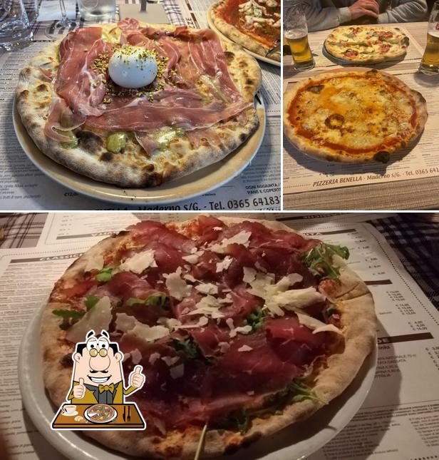 A Pizzeria Benella, puoi ordinare una bella pizza