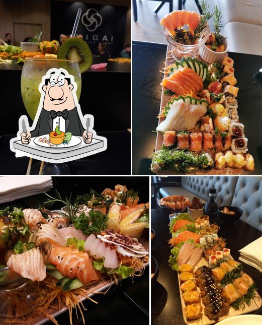 Platos en Ikigai Exclusive Sushi
