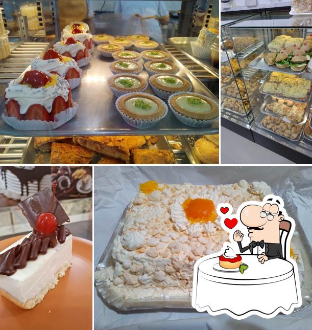 PADARIA, CONFEITARIA E CAFÉ FLORENSE serve uma gama de pratos doces