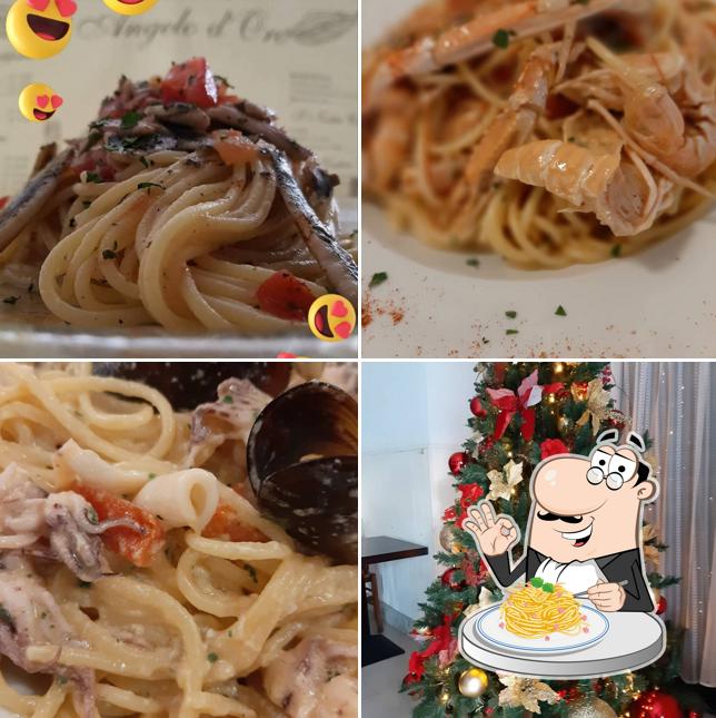 Spaghetti alla carbonara al Trattoria L'Angelo d'Oro