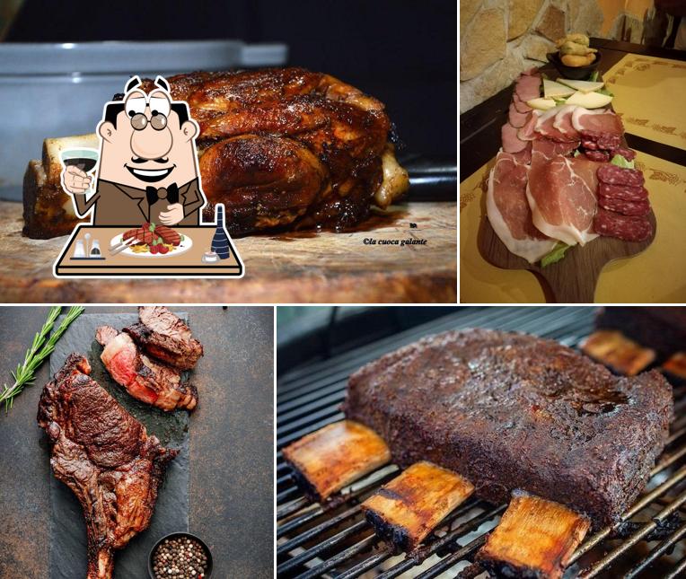 Prenez des repas à base de viande à La Piana dei Lupi