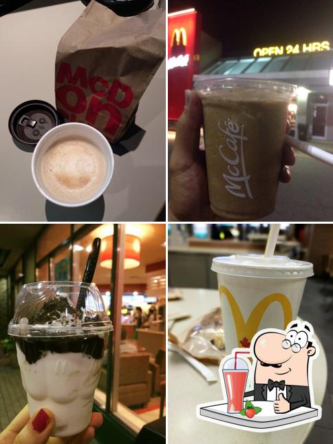 Essayez diverses boissons servies à McDonald's