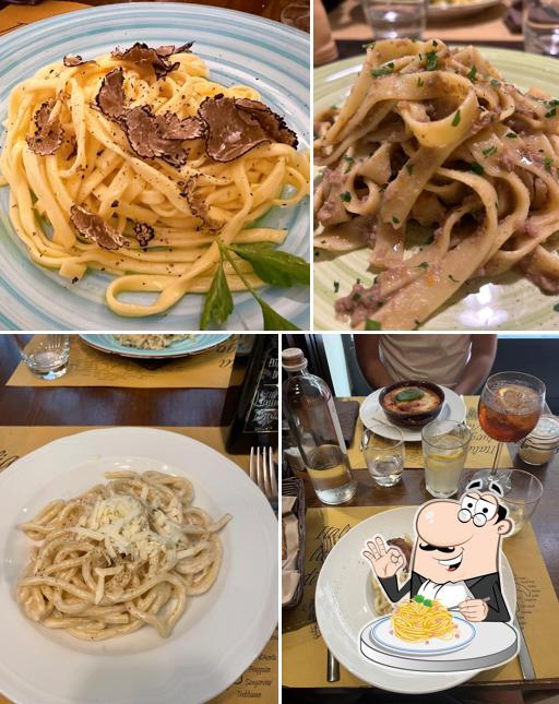 Spaghetti alla carbonara al Trattoria Gabriello dal 1858