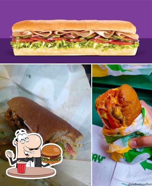 Get a burger at Subway Infocity Gandhinagar