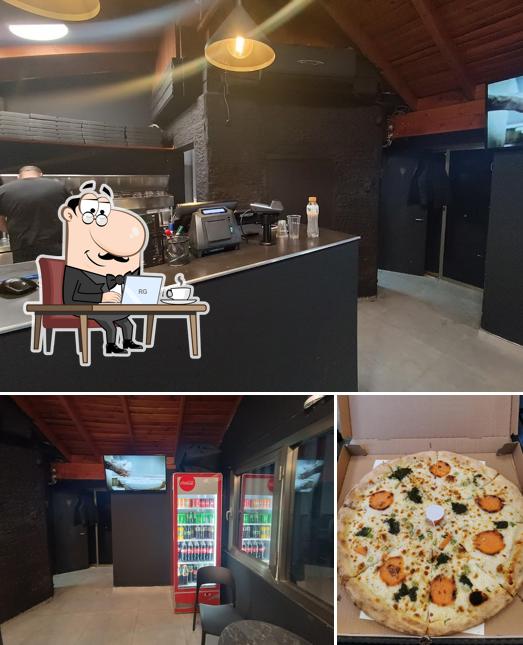 Don Simon Pizza se distingue par sa intérieur et pizza