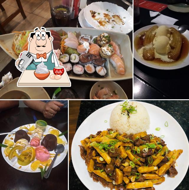Mizumi Restaurante e Delivery oferece uma escolha de sobremesas
