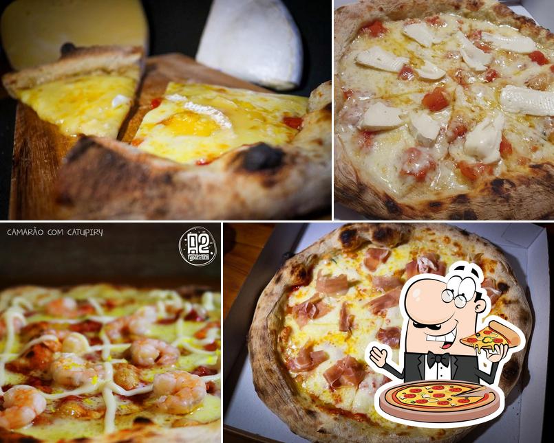 Consiga diferentes variedades de pizza