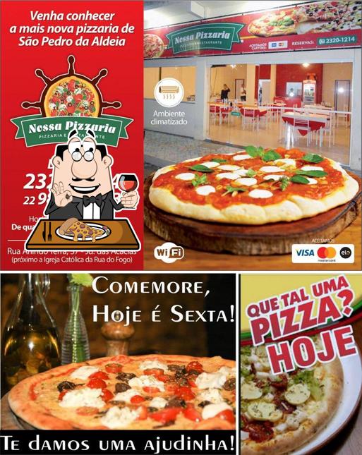 Consiga pizza no Nossa Pizzaria