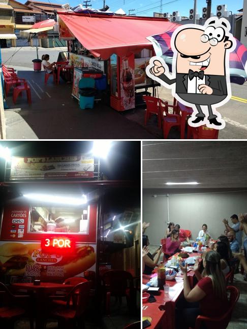 O interior do POP´S Lanche