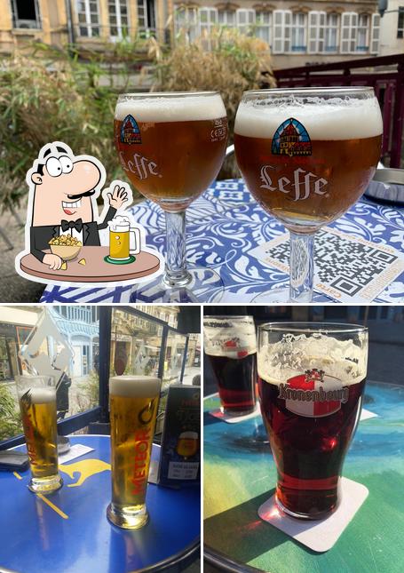 Profitez un verre de bière blonde ou brune