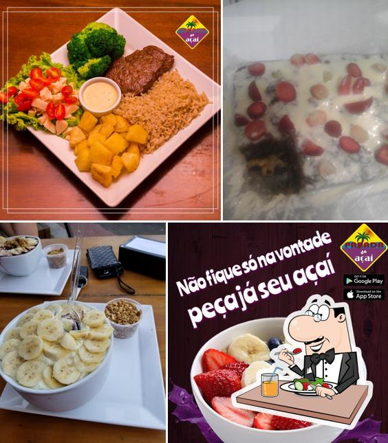 Platos en Parada do Açaí + Hamburgueria