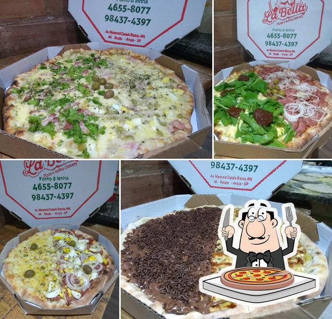 Consiga diferentes tipos de pizza