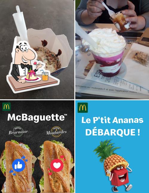 McDonald's sert une variété de plats sucrés