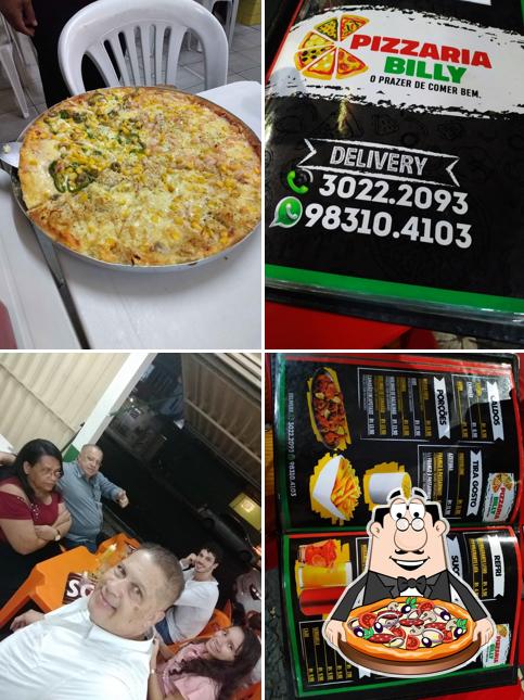 No Pizzaria Billy, você pode provar pizza