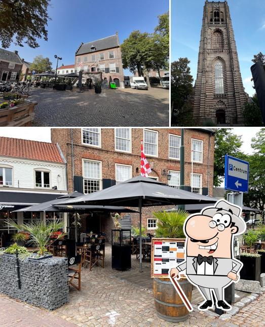 Enjoy the view at the outside area of Restaurant De Burgemeester