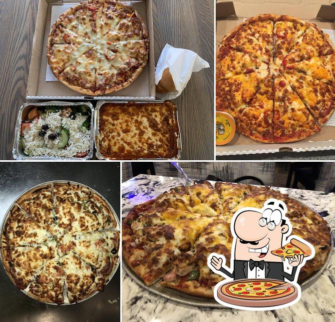 Elige una pizza en Ocean Park Pizza & Steak House