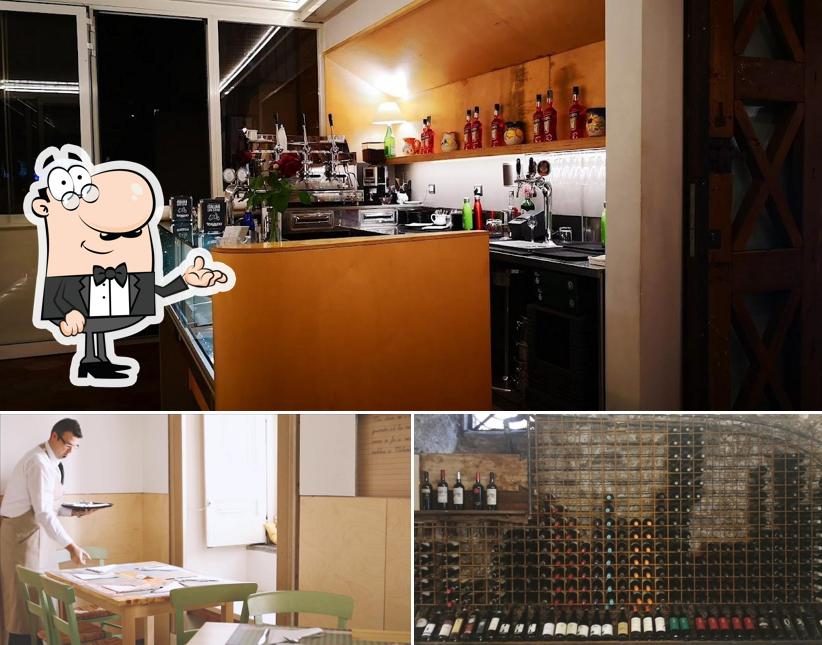 Gli interni di Casa Caponi, pizzeria con cucina