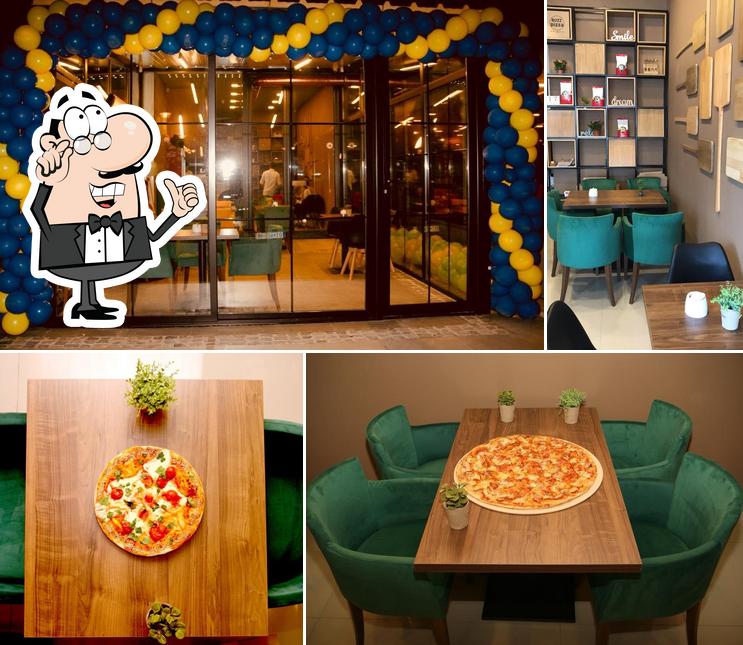 L'intérieur de Buzz Pizza & Coffee Shop