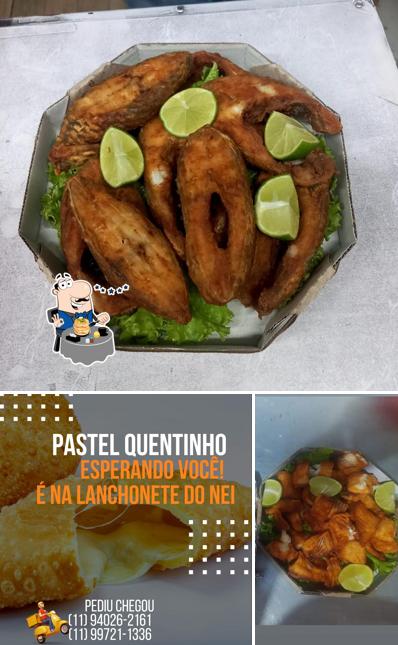 Comida em Garagem do lanche original do nei