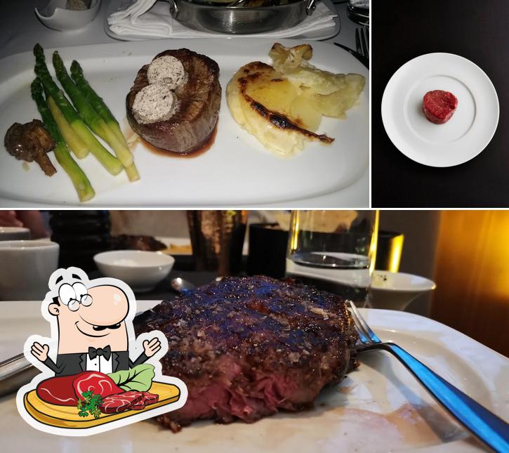 Order meat meals at George Prime Steak