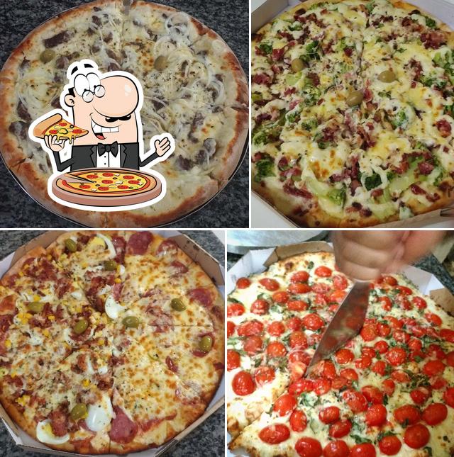 Escolha pizza no Aquarela Pizzaria Franca